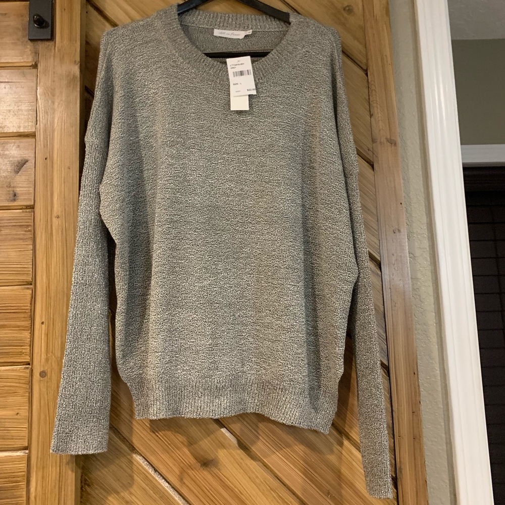 All In Favor grey slouchy sweater